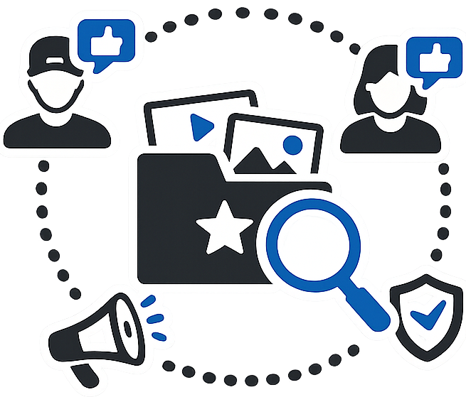 Influencer content library