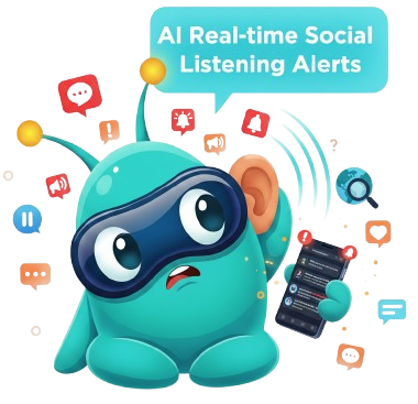 Real-time social listening alerts
